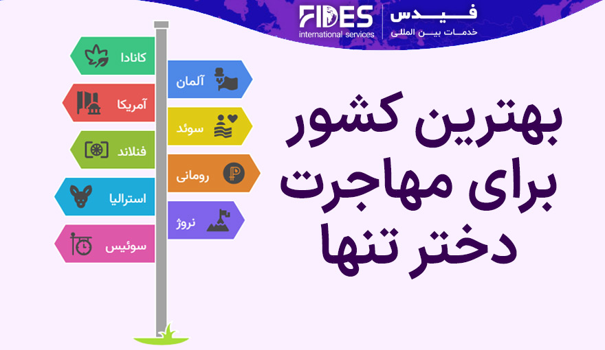 بهترین کشور برای مهاجرت دختر تنها